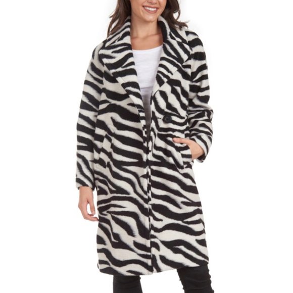 RACHEL RACHEL ROY Water Repellent Zebra Coat NWT - Picture 2 of 14